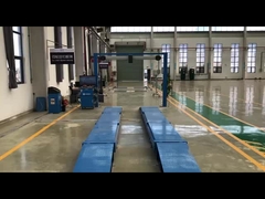 Cassa reale con allineatore di ruote 3D + sollevamento a forbice + doppio scivolamento laterale della piastra + tester di carico dell'asse + frenata ro