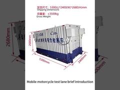 Cartesykj Pista di prova mobile per motociclette