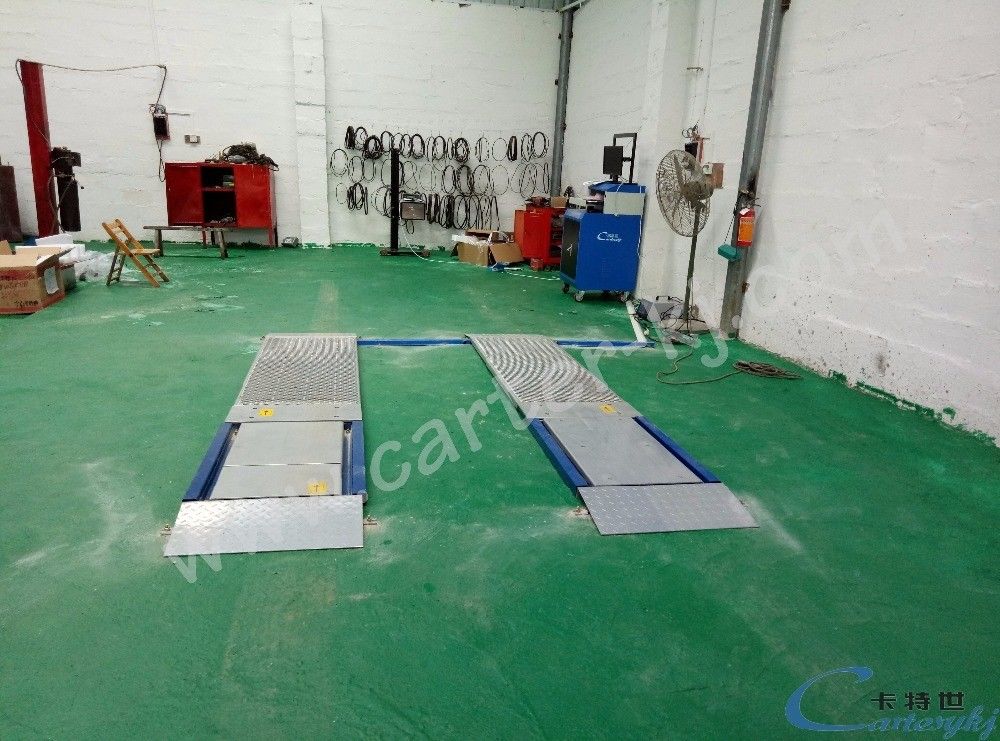 Linea di prova ultrapiatta a 220V per test freni auto, test di carico, controllo sbandamento