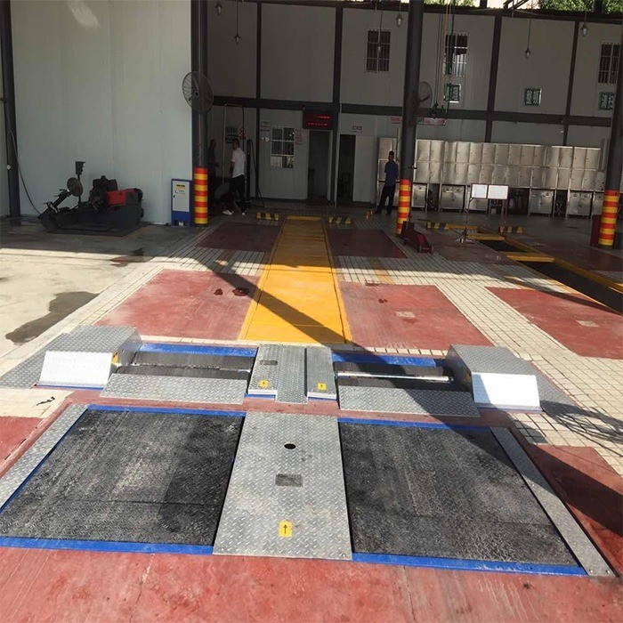 10 t CTCH-10 Testatore di scivolamento laterale del veicolo per apparecchiature di ispezione dei veicoli per camion e automobili