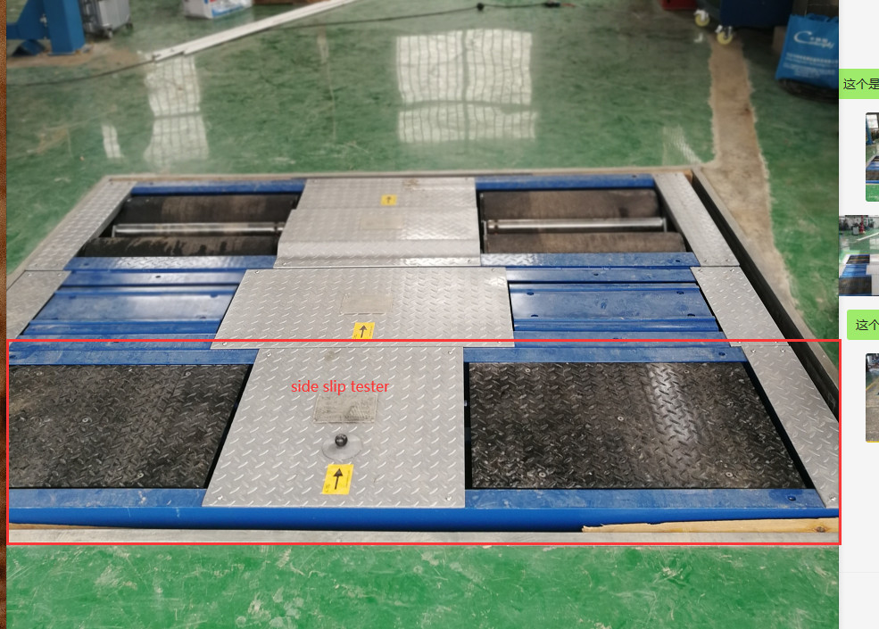 CTGT3-4C Linea di prova del veicolo a rulli 4 in 1 Provatore di freni a rulli con carico d'asse doppio compressore di slitta laterale Provatore di sospensione