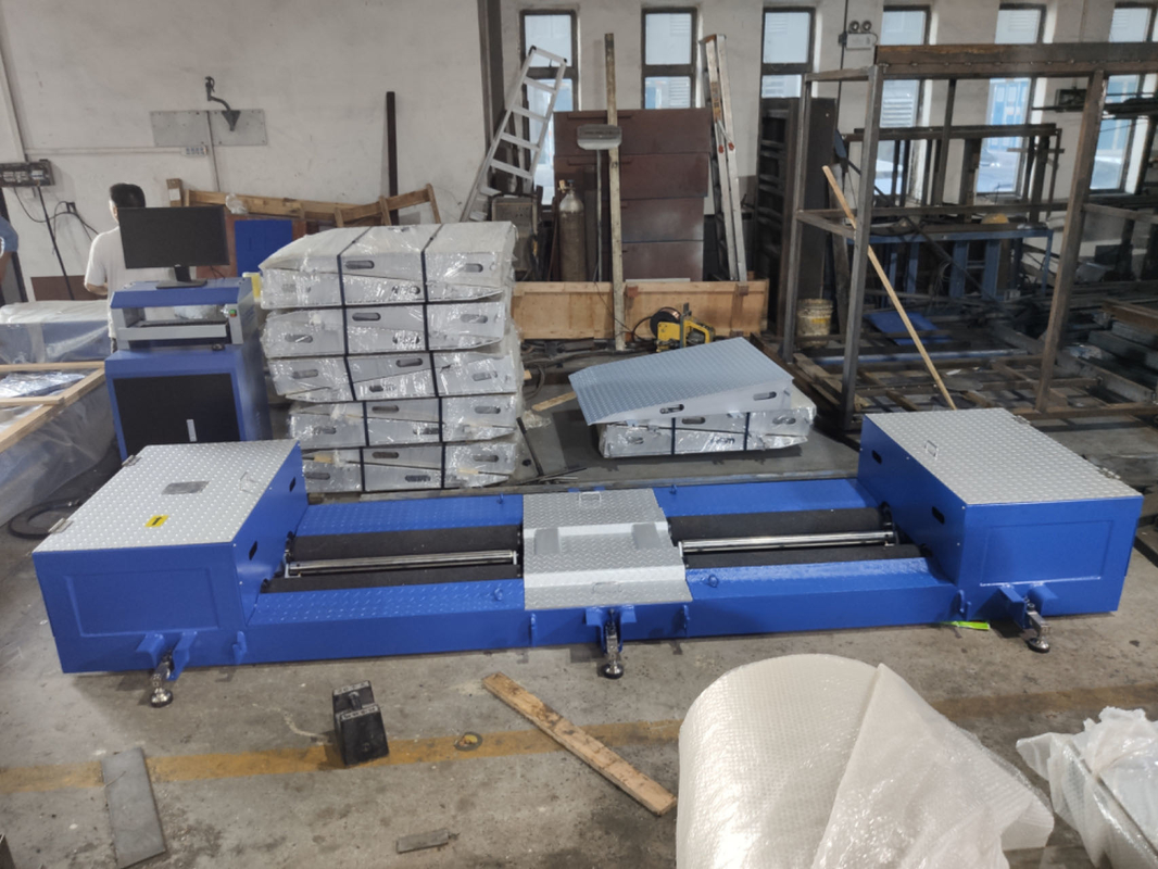 CTZD-2500M Tester di freni a rulli per camion portatile mobile per apparecchiature di ispezione di linee di prova per veicoli 3T