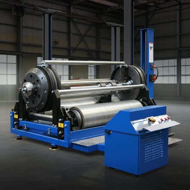 Banco prova freni a rulli mobile per autocarri 4x4, capacità 10T, linea di prova veicoli, attrezzature per l'ispezione dei veicoli