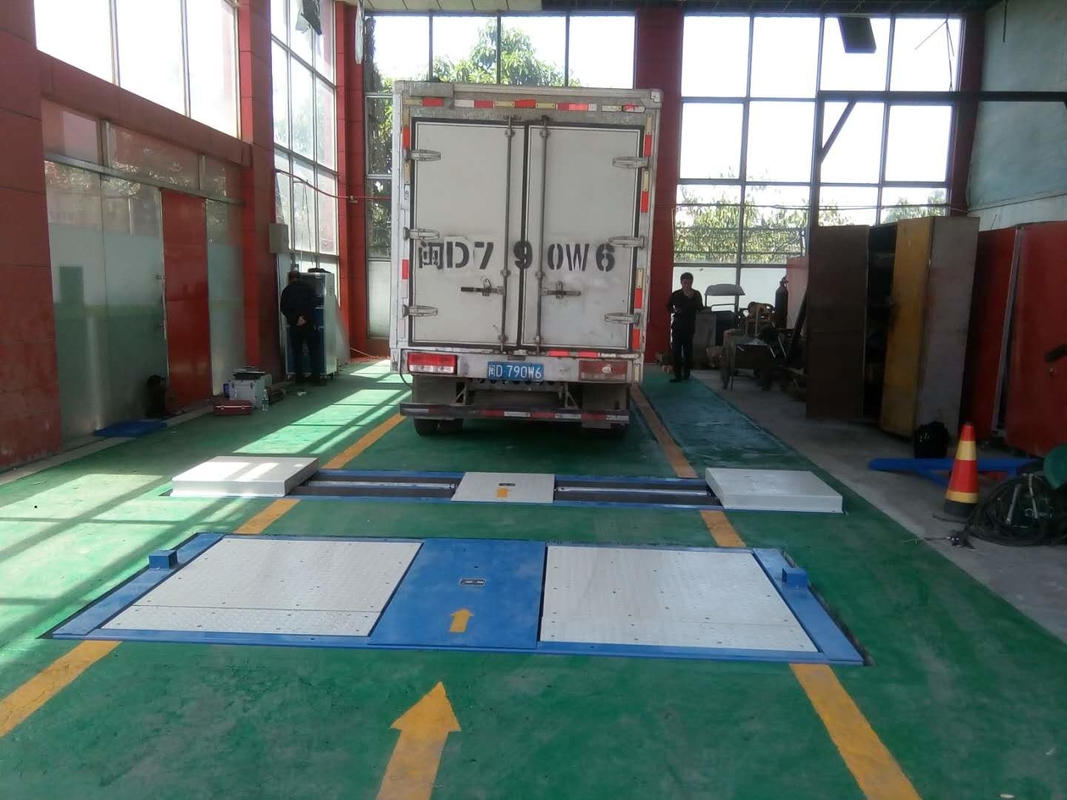 Cartesykj 15T Corridoio di manutenzione e prova del veicolo secondario Tester di freni a rulli con tester di scivolamento laterale del carico dell'asse