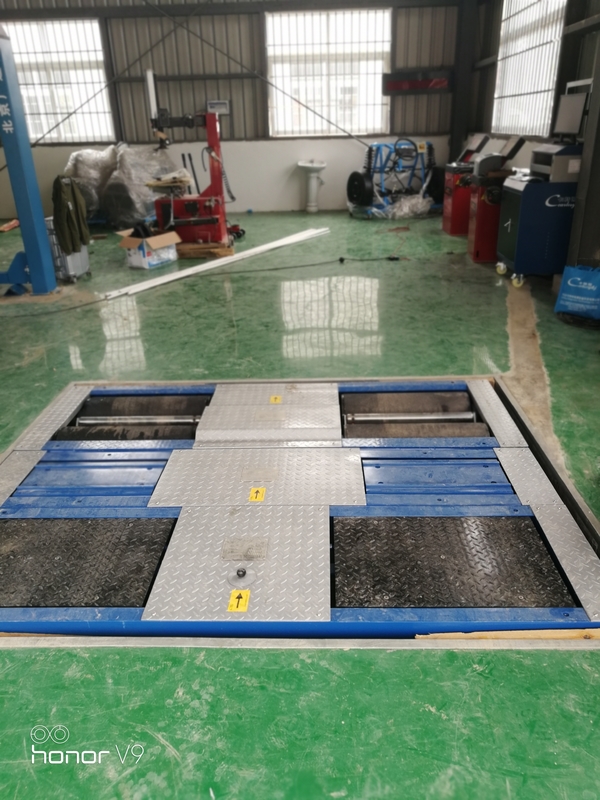 CTGT3-4C Linea di prova del veicolo a rulli 4 in 1 Provatore di freni a rulli con carico d'asse doppio compressore di slitta laterale Provatore di sospensione