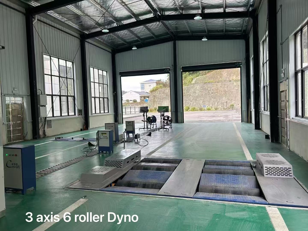 CTDCG-14 Autoveicolo a tre assi a sei rulli Chassis Dinamometro Automotive Dyno Horse Power Machine