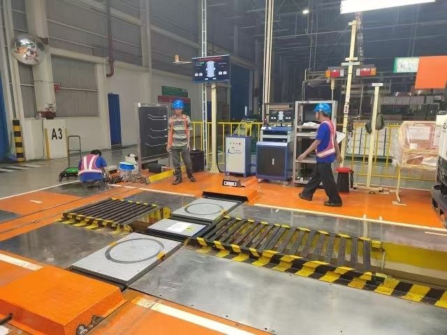 CTZJ-10 Camioni Veicolo angolo di sterzo Tester carico 10T con strumento di controllo LCD con touch screen