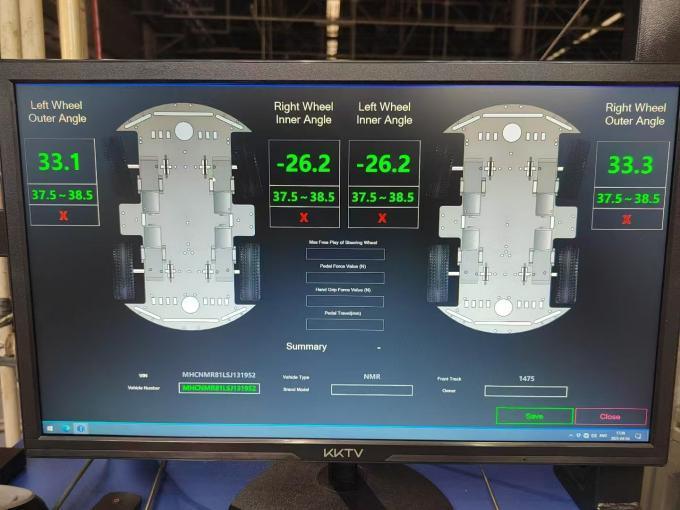 CTZJ - 10 Tester dell'angolo di sterzo del veicolo Attrezzature di ispezione del veicolo per autocarri con sistema di controllo industriale