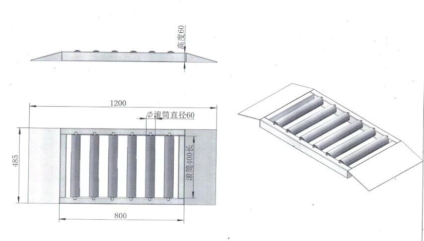 Equipaggiamento per l'ispezione dei veicoli CTZH portatile a rullo libero per veicoli a quattro ruote