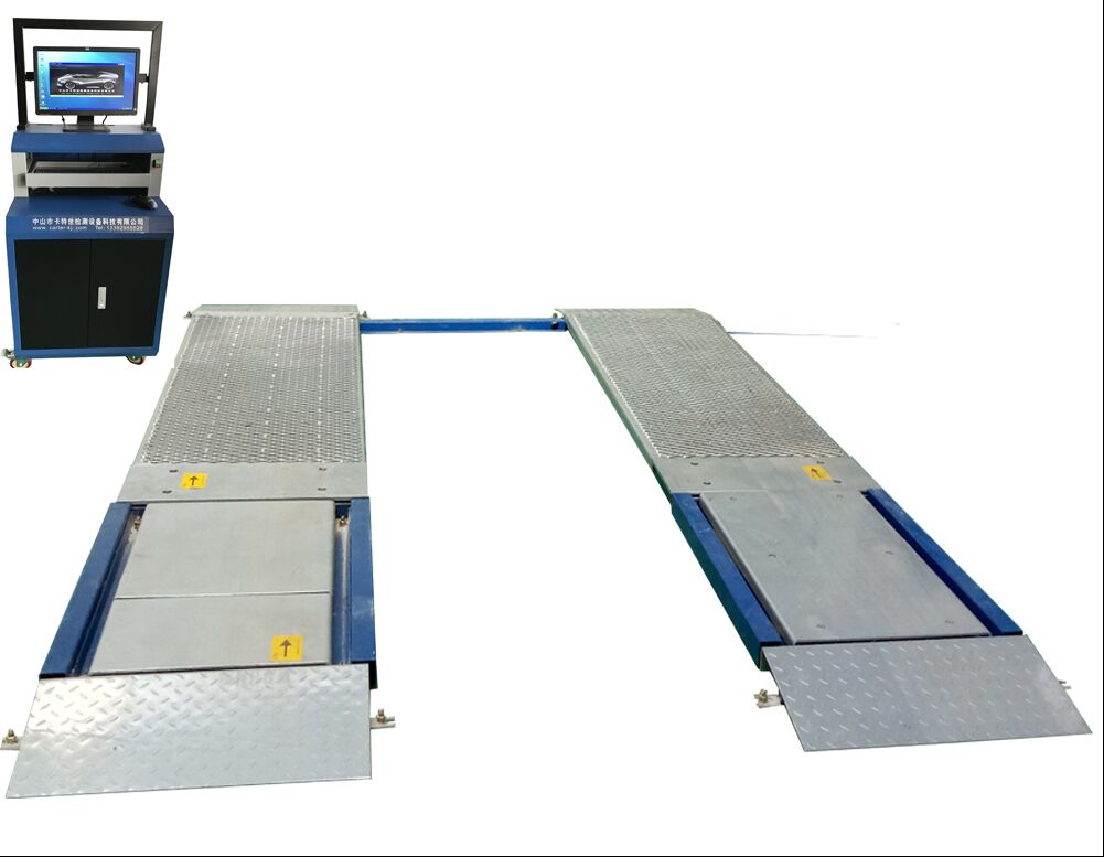 Testatore di freni a piastra ultrapiatta di capacità 4T per camion con peso massimo dell'asse di 10000 kg