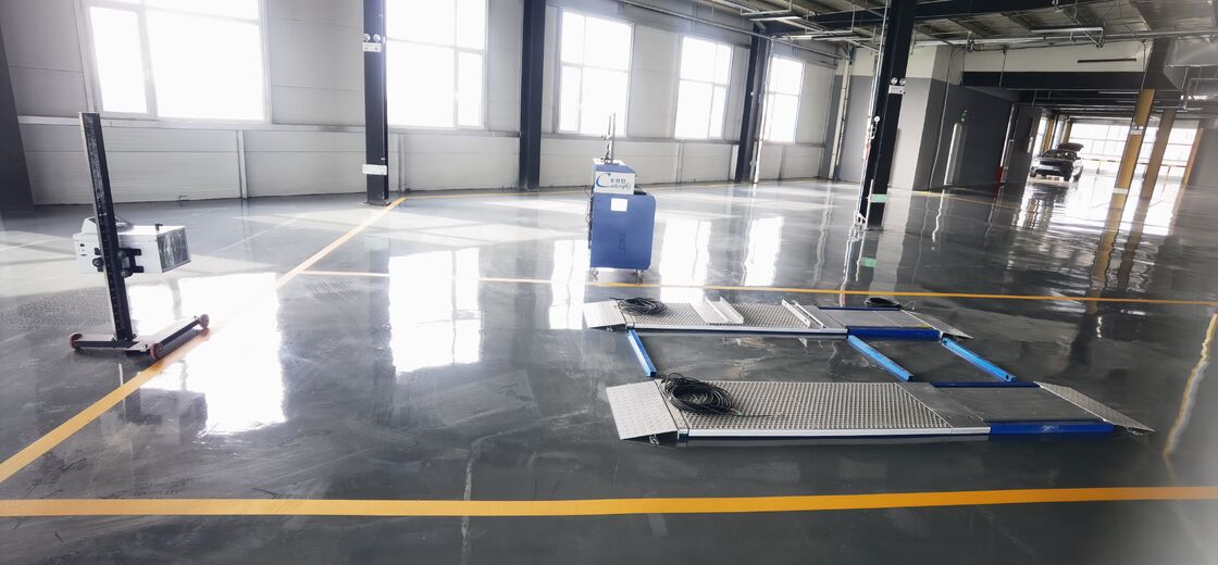 Testatore di freni a piastra ultrapiatta di capacità 4T per camion con peso massimo dell'asse di 10000 kg