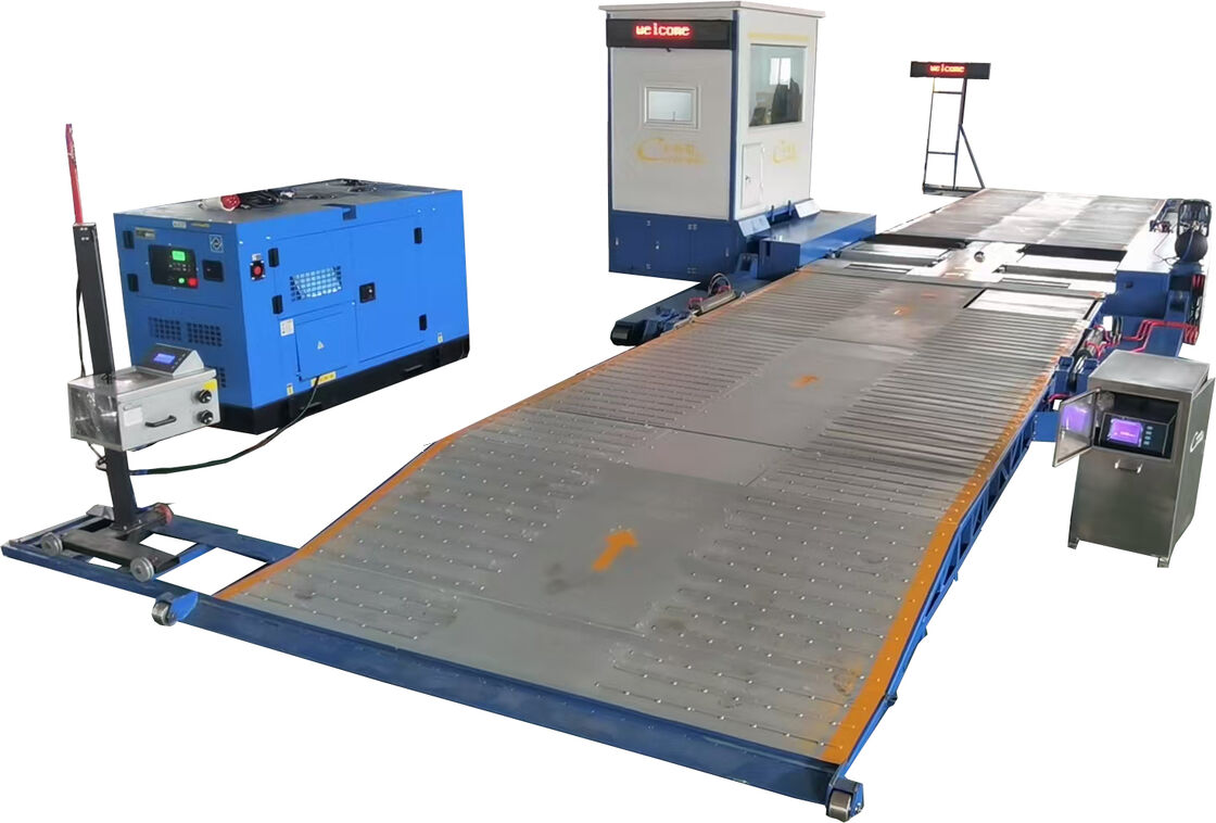Posizione di lavoro Linea di prova di sicurezza del veicolo mobile 10000 kg Carico Linea di prova mobile CTYJ-10