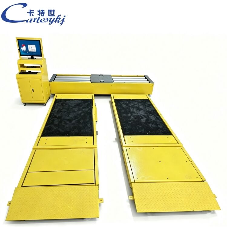 Cartesykj Tester freni piatto di lusso 13T Attrezzatura per ispezione veicoli corsia di prova veicoli 2CTHPB-10