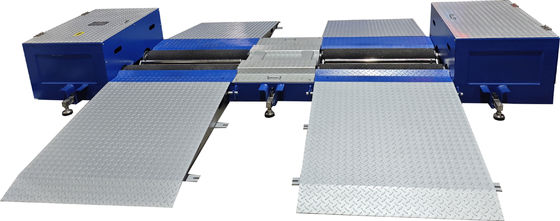 CTZD-2500M Tester di freni a rulli per camion portatile mobile per apparecchiature di ispezione di linee di prova per veicoli 3T